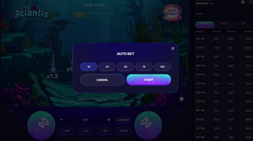 Choi tu dong game Atlantis Jbo 